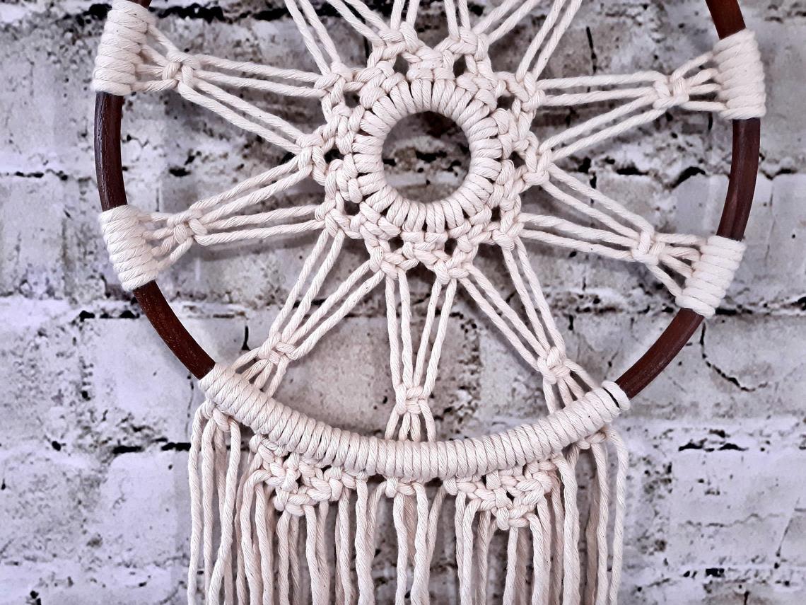 Macrame Dream Catcher Macrame Art Collectibles Vadel Com