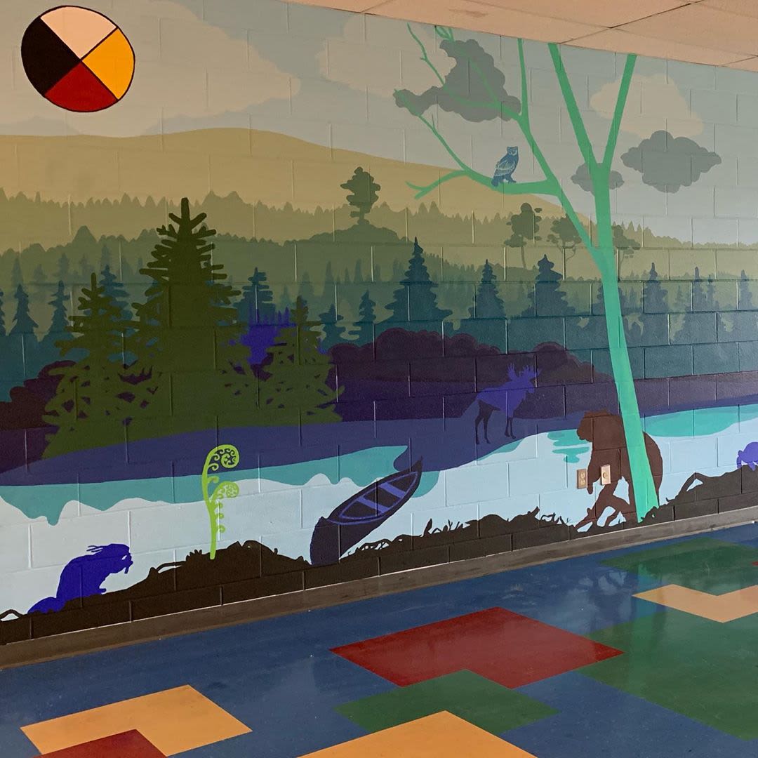 Wall mural by Jean Rooney Visual Artist seen at PerthAndover Middle