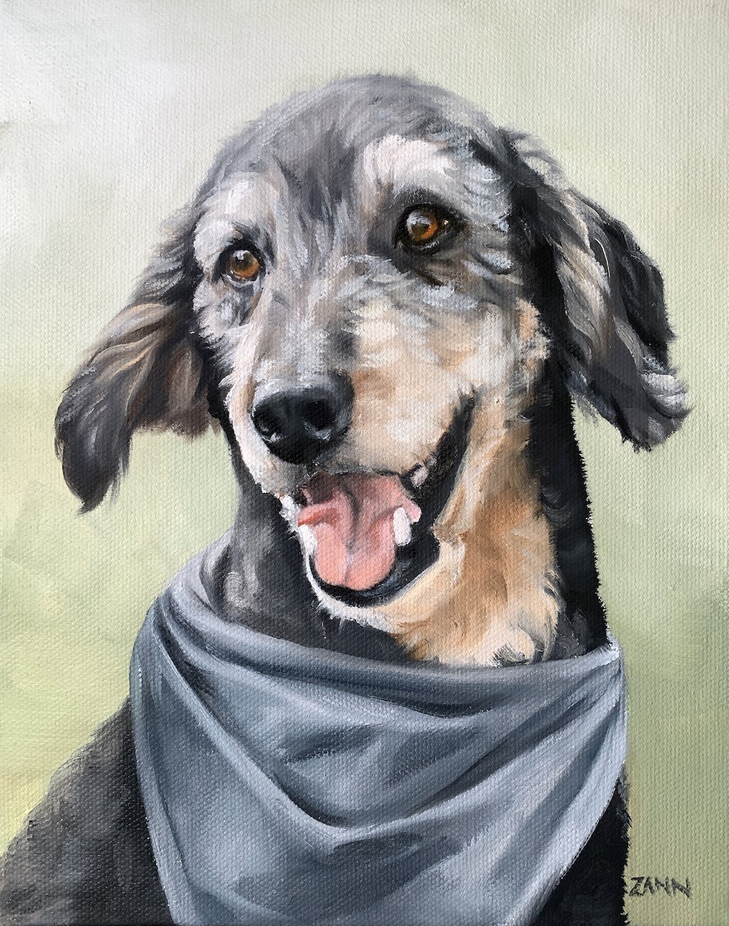 Custom Dog Portrait Paintings in Oil by Paws By Zann Pet Portraits