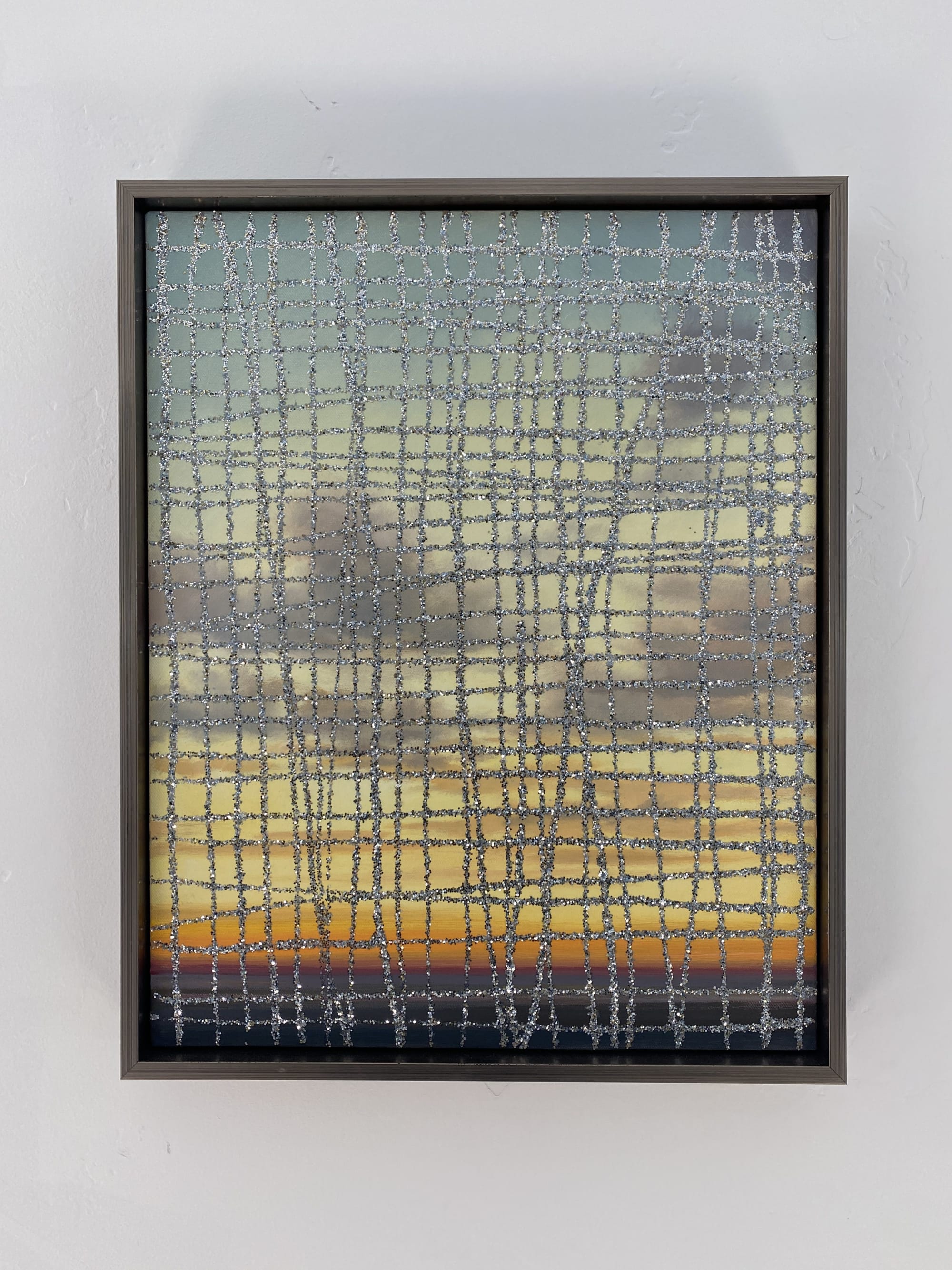 "Constellation" oil paint, glitter, contemporary, abstract by Tania