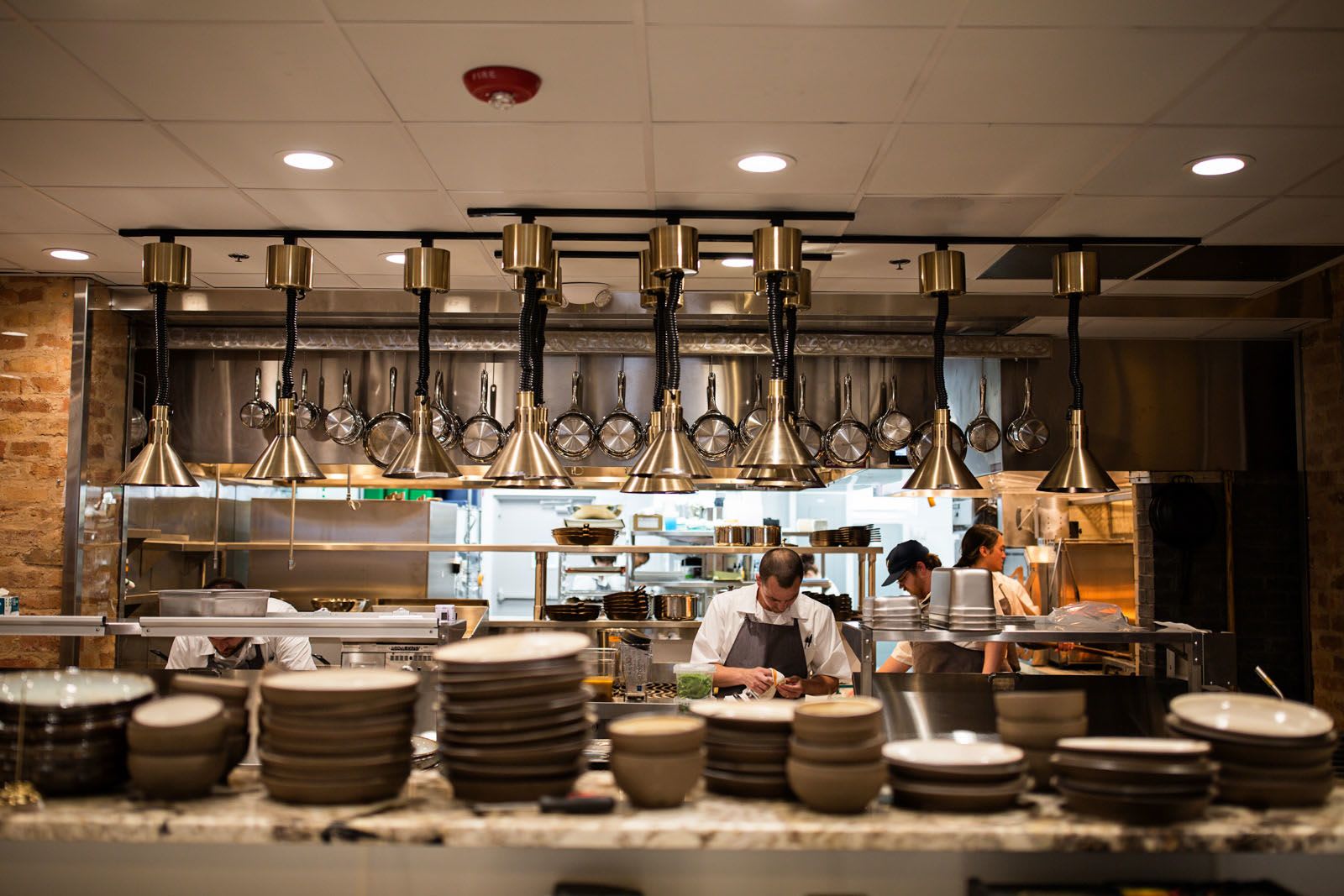 Coup Dinner plate by Donovan Pottery at Husk Greenville, Greenville