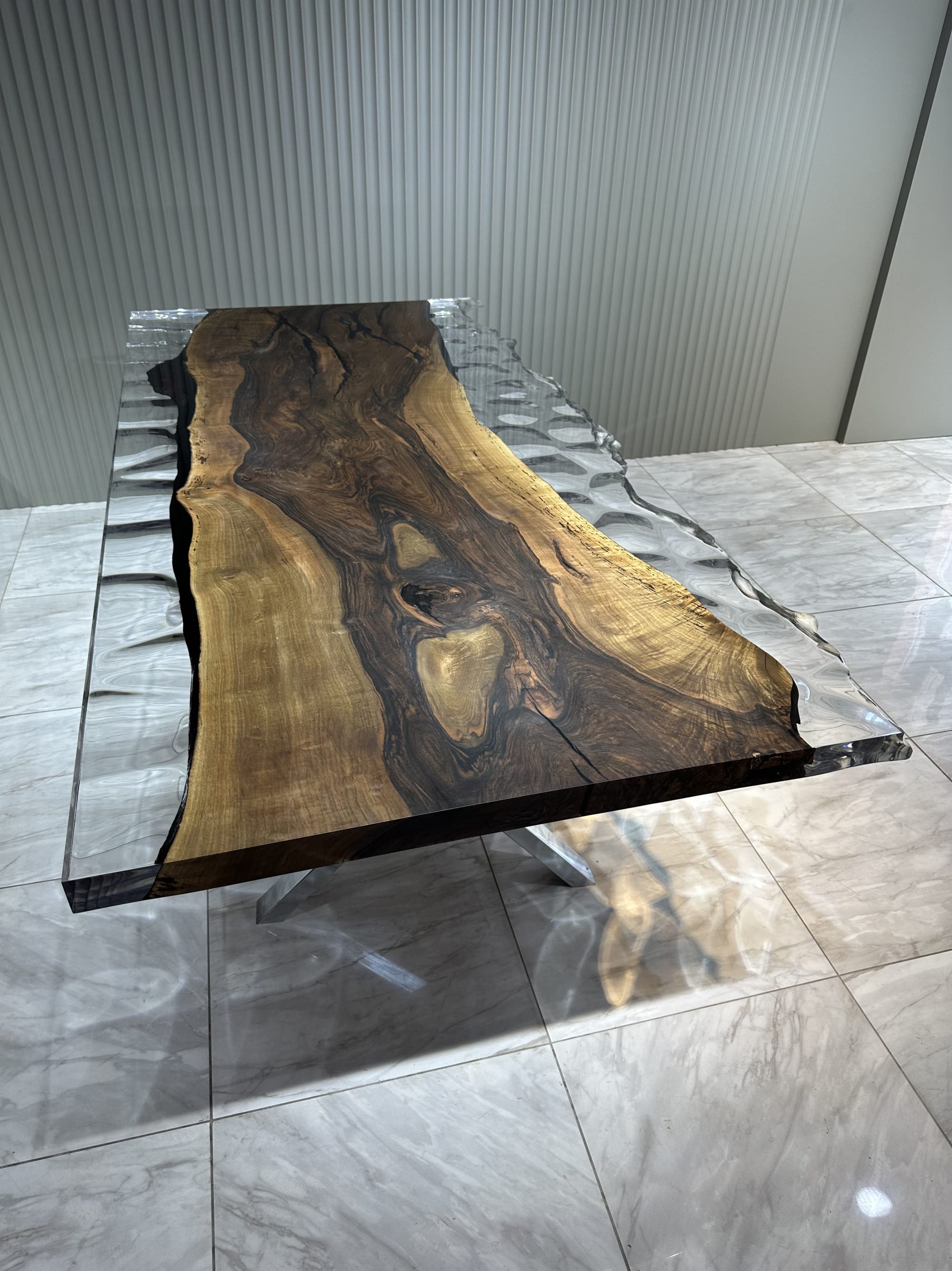 Live Edge Epoxy Resin Table Top / Made To Order by Gül Natural