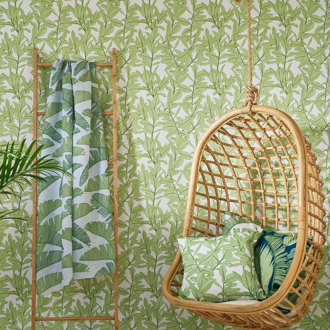Rubbery Leaf Wallpaper by Patricia Braune | Wescover Wall Treatments