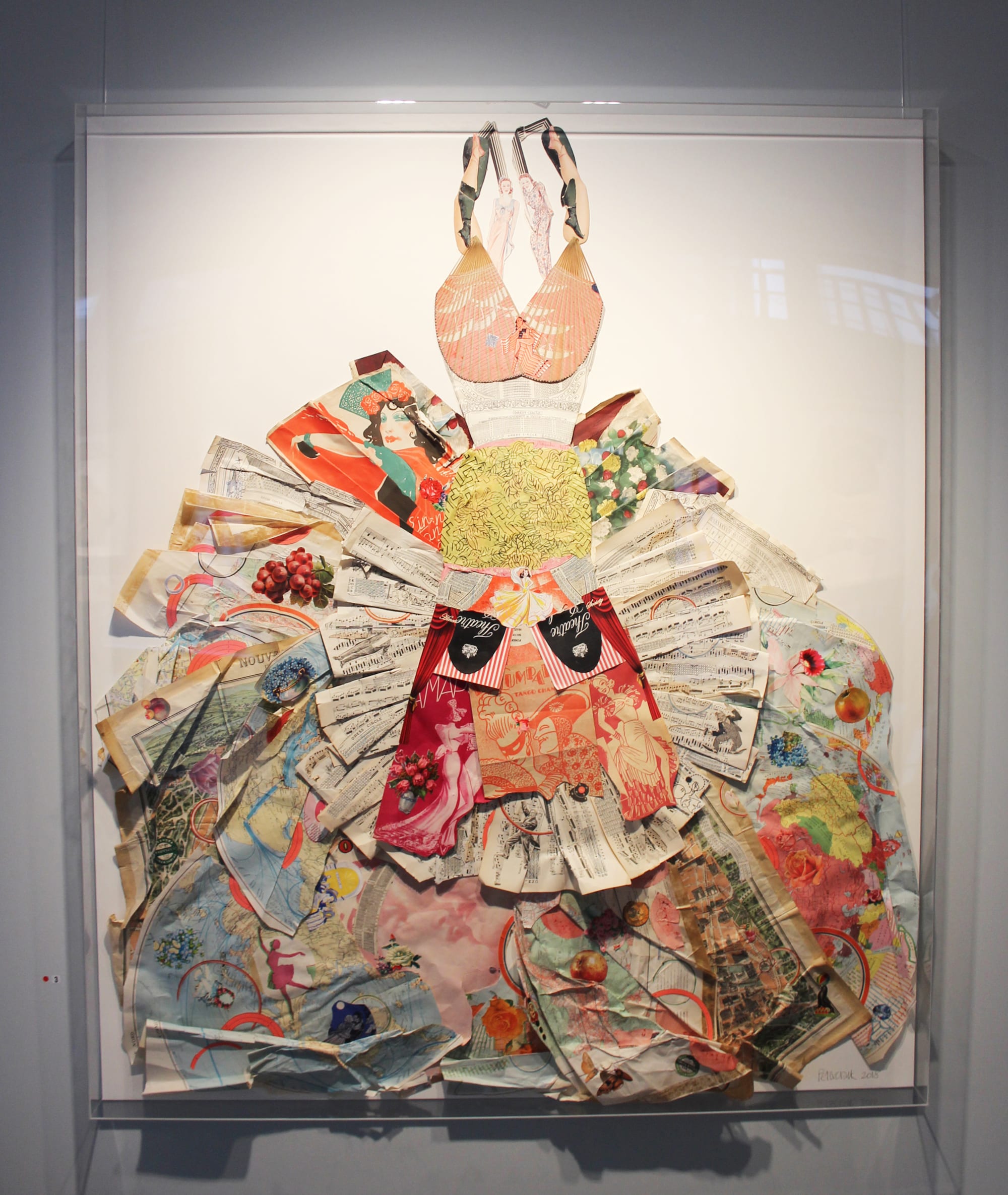 Artworks at Portland Gallery by Peter Clark Collage seen at Portland Gallery, London Wescover