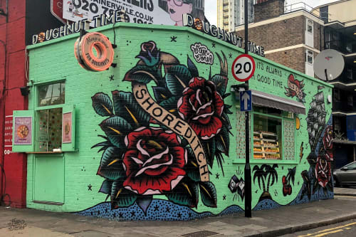 Mural | Street Murals by Steen Jones | Doughnut Time in London