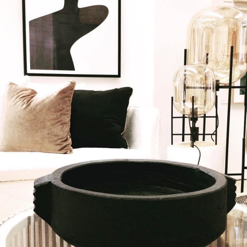 Azteca Planter in Black | Vases & Vessels by Mr. Pinchy & Co | Arthouse Co in Marrickville