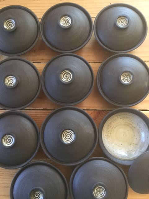 Handmade Covered Jars | Tableware by Akiko's Pottery | Applewood Inn in Guerneville