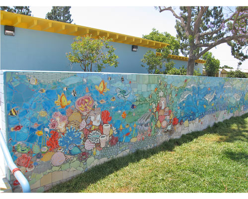 Ocean Journey | Public Mosaics by Topanga Art Tile | George Washington Carver Park in Los Angeles