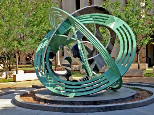 Astrolabe | Sculptures by Owen Morrel | Texas Tech University in Lubbock