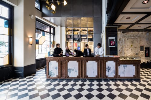 Reception Desk | Furniture by Haas Brothers | Ace Hotel LA in Los Angeles