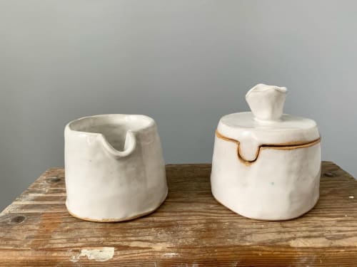 Cream and Sugar Set | Tableware by Linda Peterson | Mud 'n Biscuits Ceramics