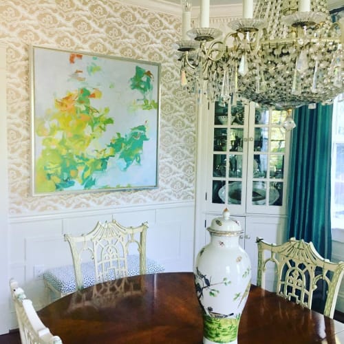 Abstract Floral | Oil And Acrylic Painting in Paintings by Cameron Schmitz