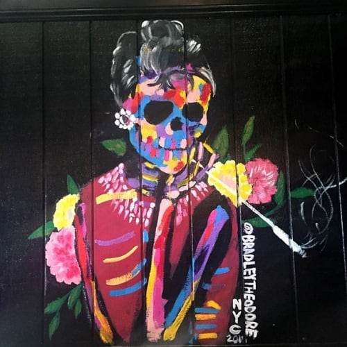 Custom Mural Audrey Hepburn | Murals by Bradley Theodore | Alfred Coffee (Melrose Place) in Los Angeles