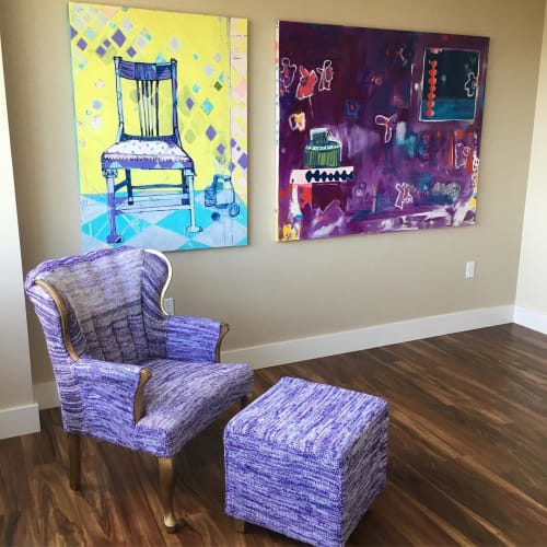 “Chickenpox” and “The Maniac” Paintings | Paintings by Constance Culpepper | Park Towne Place Premier Apartment Homes in Philadelphia