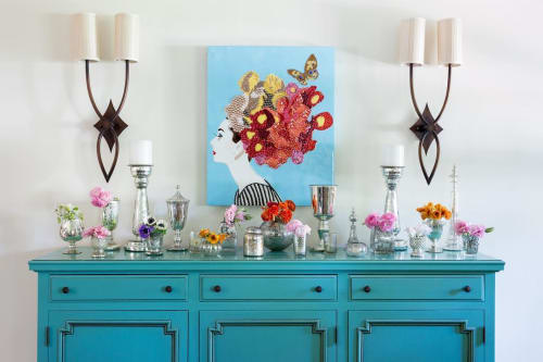 Audrey in Blue | Paintings by Ashley Longshore