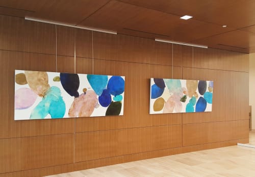 Waters of the Colorado I & II | Wall Hangings by Meredith Pardue | Kendra Scott in Austin