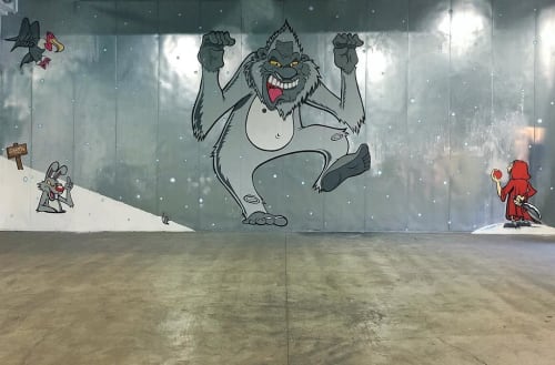 Yeti Mural | Murals by Sébastien Walker | The Container Yard in Los Angeles