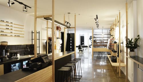 Interior Design | Interior Design by Atelier FILZ | KRWN Barbershop in Québec