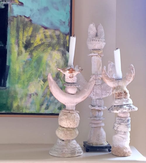 Totems & Candlesticks | Sculptures by Julie Silvers Art