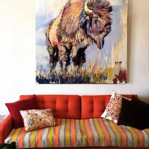 American Bison Painting | Paintings by Douglas Schneider Art