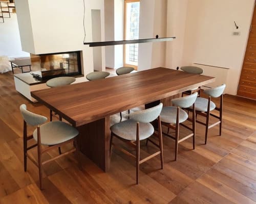 Custom Solid Walnut Table | Dining Table in Tables by Toncha Hardwood