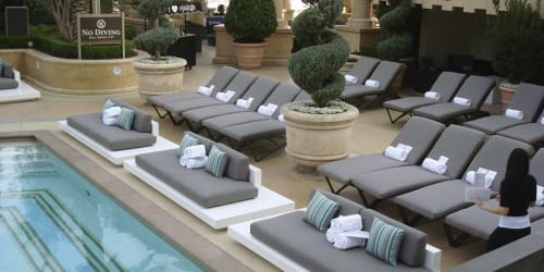 Platform Lounge + Beach Bob Sunloungers | Chairs by Rausch International | The Venetian Las Vegas in Las Vegas