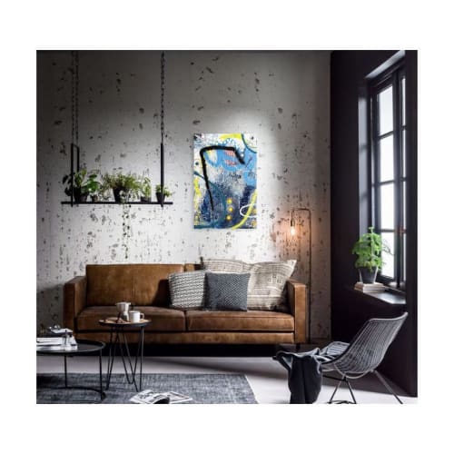 'HANGMAN' - Contemporary Modern Fine Abstract Art | Mixed Media by Christina Twomey Art + Design