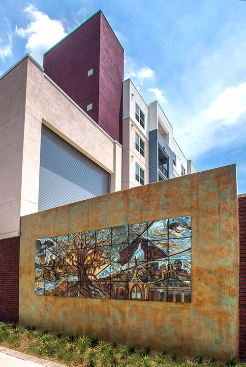 Dawning Sun: 1820-1920 | Street Murals by Natalie Blake Studios | The Trio At ENCORE! in Tampa