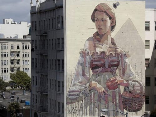 Rotten Apples | Street Murals by Aryz | 665 Eddy Street, San Francisco in San Francisco