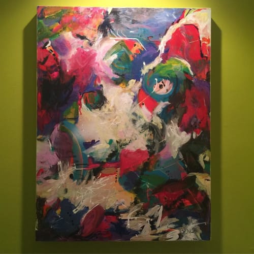 "Exuberance" | Oil And Acrylic Painting in Paintings by Julie Shunick Brown | Katy trail in Dallas