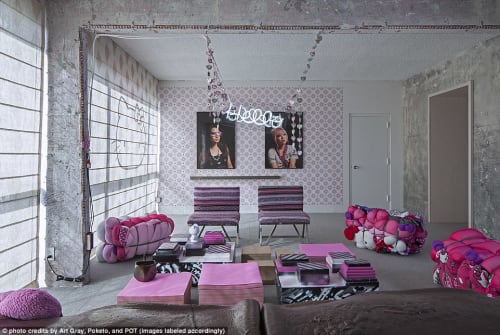 Hanging Piece | Signage by KL Studios | The LINE LA in Los Angeles