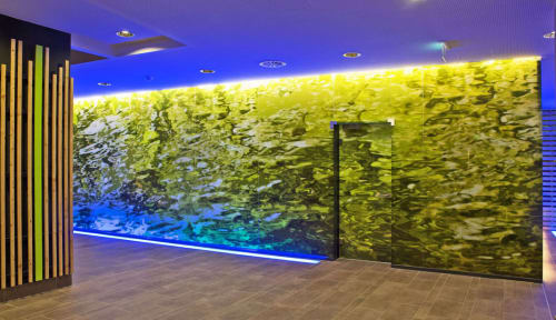 Rica Belna_Green Water Mural | Photography by Rica Belna | Therme Wien in Wien