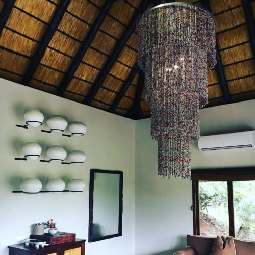 Zulu Beads Chandelier | Chandeliers by Aaart (Abundant African Art) | andBeyond Phinda Mountain Lodge in KwaZulu Natal