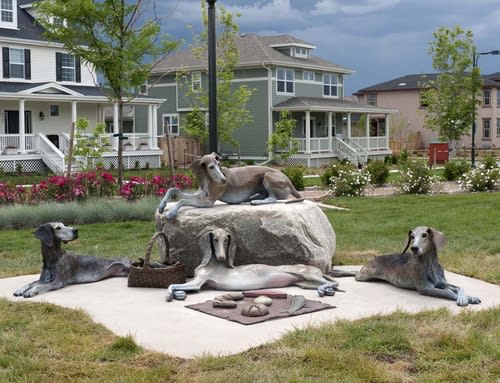 The Picnic | Public Sculptures by Gerald Heffernon | Stapleton, Denver CO in Denver