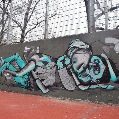 Urban Art Mural | Street Murals by Giorgos Beleveslis (wake_ykz) | Haus des Meeres Aqua Terra Zoo in Wien