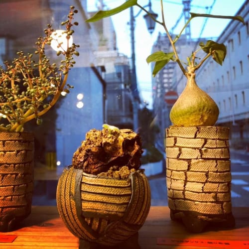 Planters (CO-15) & (CO-16) | Vases & Vessels by COM WORK STUDIO | Shichirinagahama Kikuya Shop "Wasao" in Ajigasawa