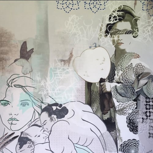 Painting | Oil And Acrylic Painting in Paintings by Irene Hoff