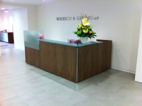 Reception Desk | Furniture by Eric Ervin | Wuersch & Gering LLP in New York