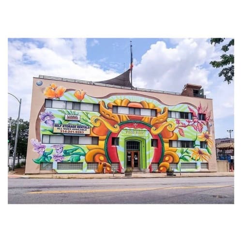 On The Wall Prod. Mural | Murals by Liza Fishbone | Urban Harvest STL in St. Louis