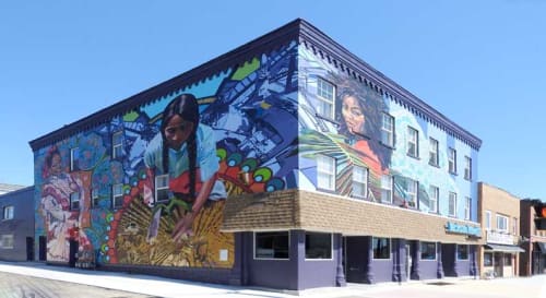 Mural | Street Murals by Betsy Z. Casanas | Jackson Hewitt Tax Service in Buffalo