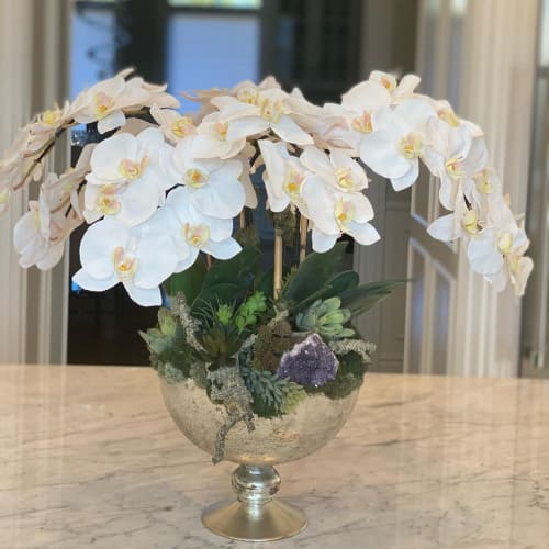 Signature Silk Orchid Arrangement | Floral Arrangements by Fleurina Designs