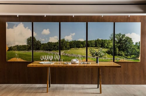 Five-Panel Landscape | Paintings by Christine Flynn | Loring Place in New York