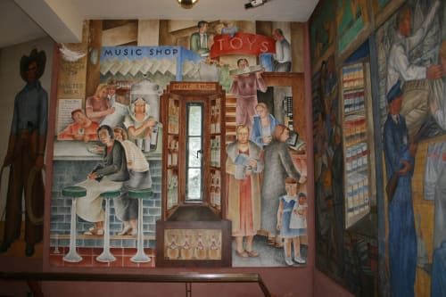 Department Store | Murals by Frede Vidar | Coit Tower in San Francisco