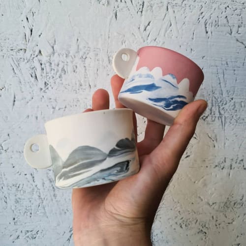 Mountain M | Cups by BasicartPorcelain