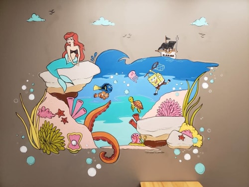 Ocean Mural | Murals by Jasmin Pannu