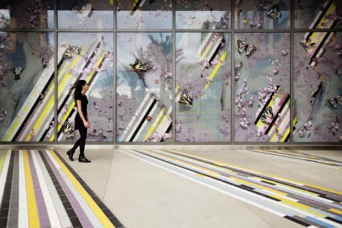 Inverted Landscapes | Art & Wall Decor by Elena Manferdini | Zev Yaroslavsky Family Support Center in Los Angeles