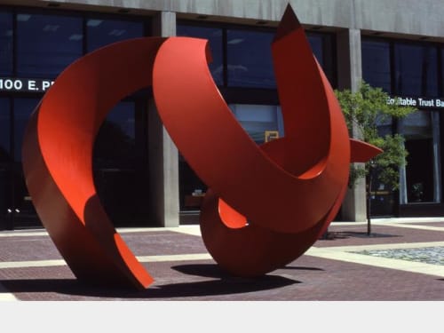 Red Buoyant | Public Sculptures by Mary Ann E. Mears | IBM in Baltimore