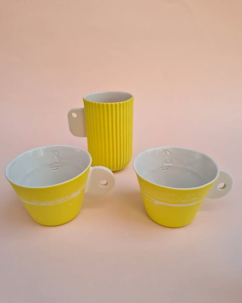 Groove Minimally (S) Ceramic Mugs | Cups by BasicartPorcelain