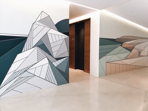 Mount Wilson | Murals by Allison Kunath | 160 Spear St in San Francisco