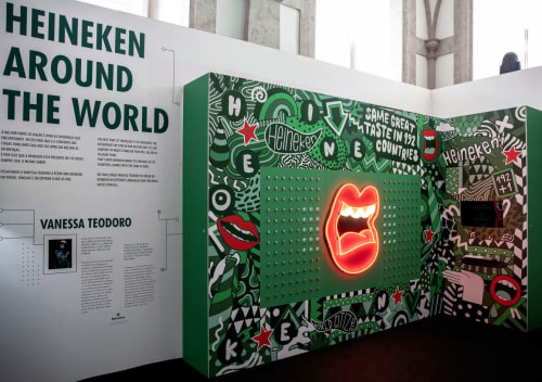 Heineken Art Installation | Murals by Vanessa Teodoro
